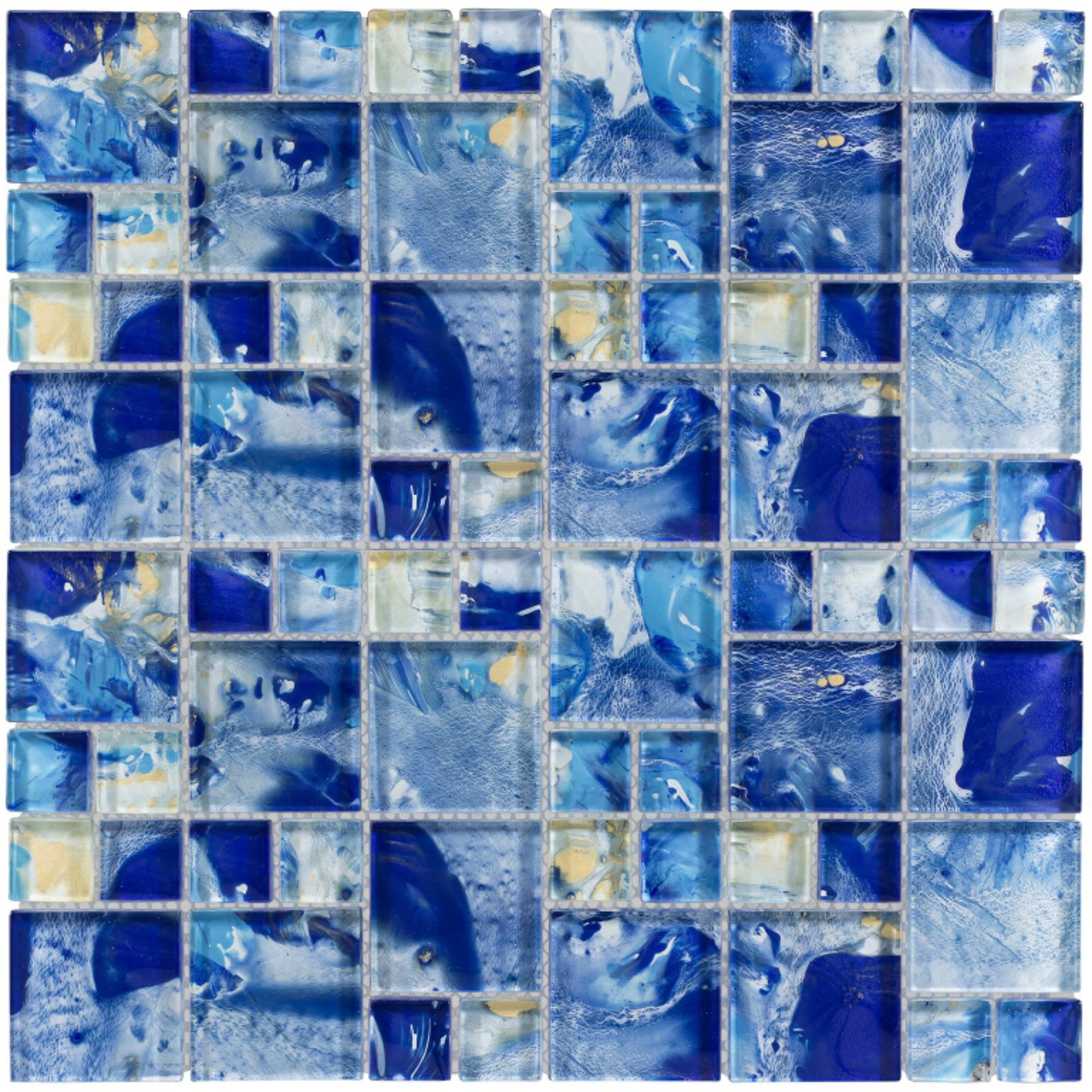 Splash in Island Gulf Glass Tile
