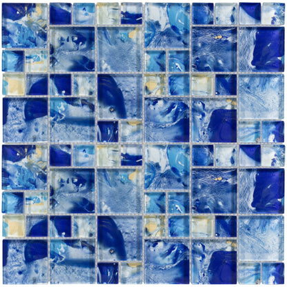 Splash in Island Gulf Glass Tile