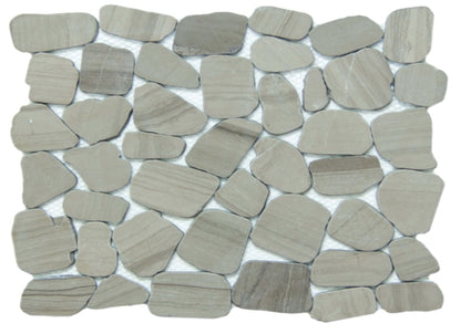 Cultura in Taupe 12" X 12" Pebble On Mesh