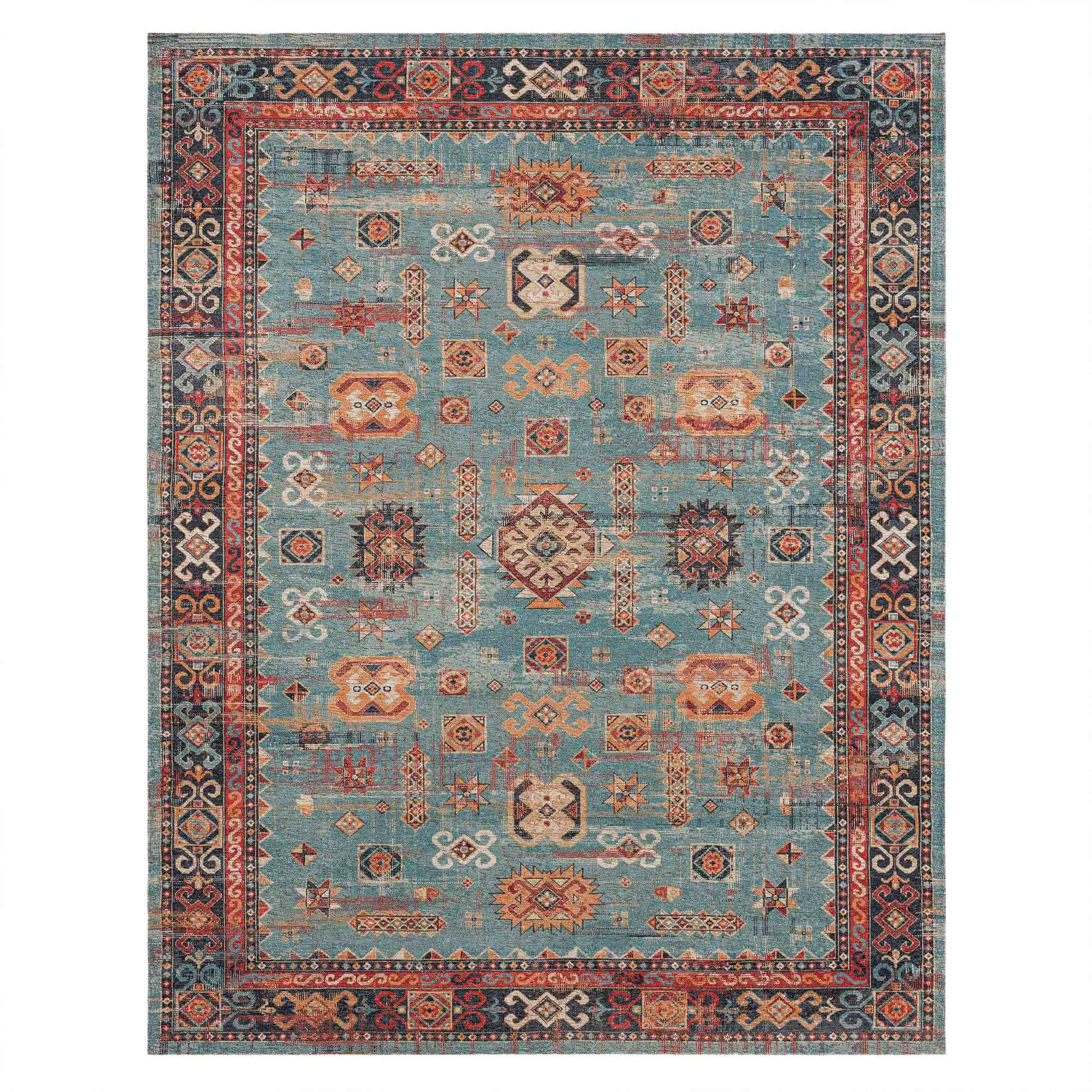 Mombasa Aquamarine in Aquamarine 5'X8' Area Rugs