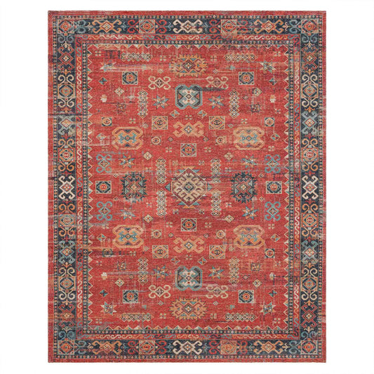 Mombasa Red in Red 5'X8' Area Rugs