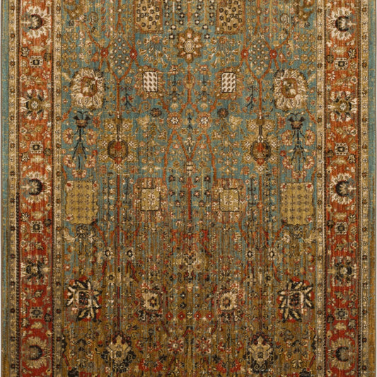 Myanmar Aquamarine in Aquamarine Area Rugs