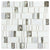 Dazzle in Bravado Silver Glass Tile