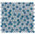 Watercolors in Sea Breeze Glass Tile