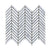 Stone & Marble in Statuario/Natural _ Chevron Tile