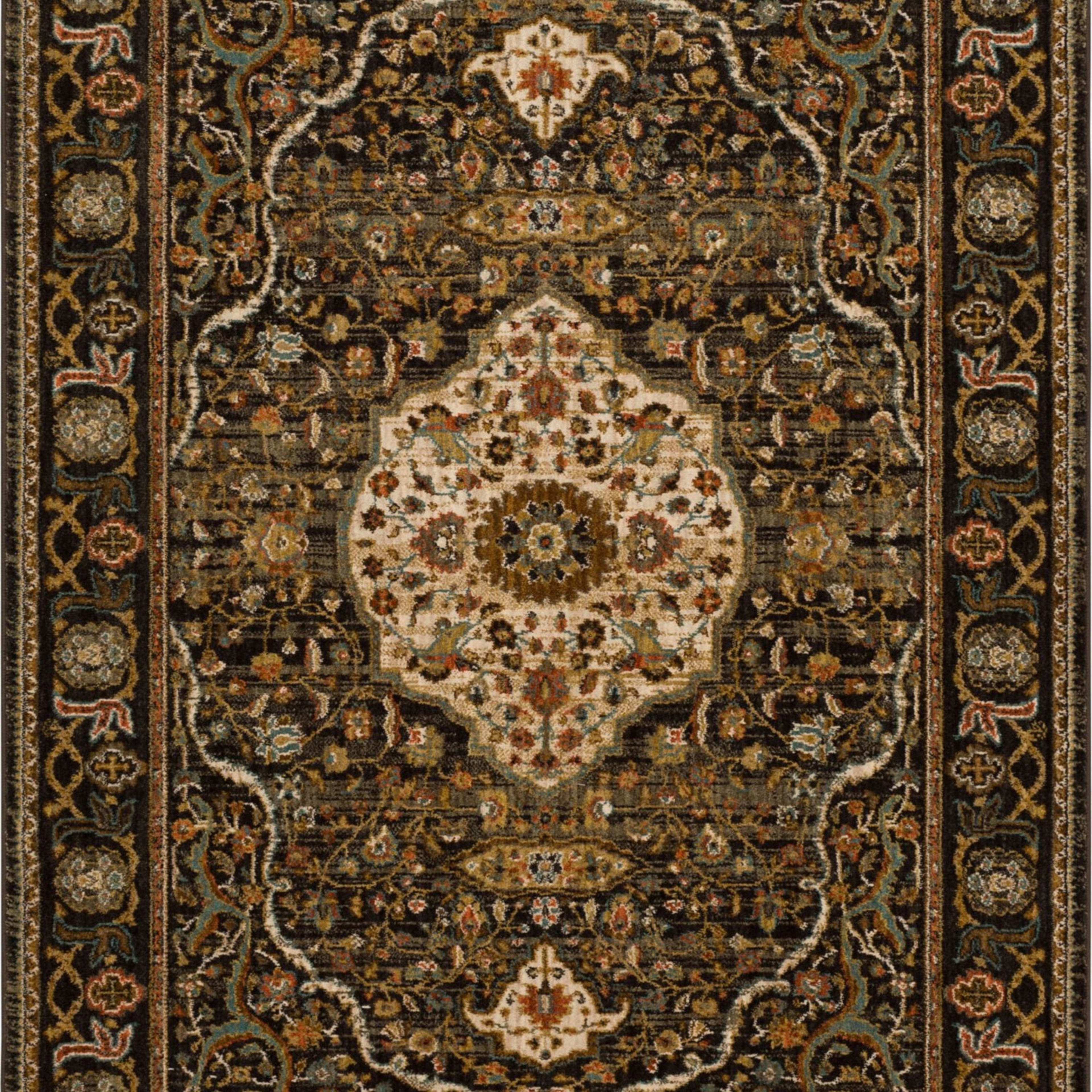 Petra Charcoal in Charcoal Area Rugs