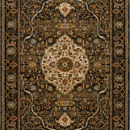 Petra Charcoal in Charcoal Area Rugs
