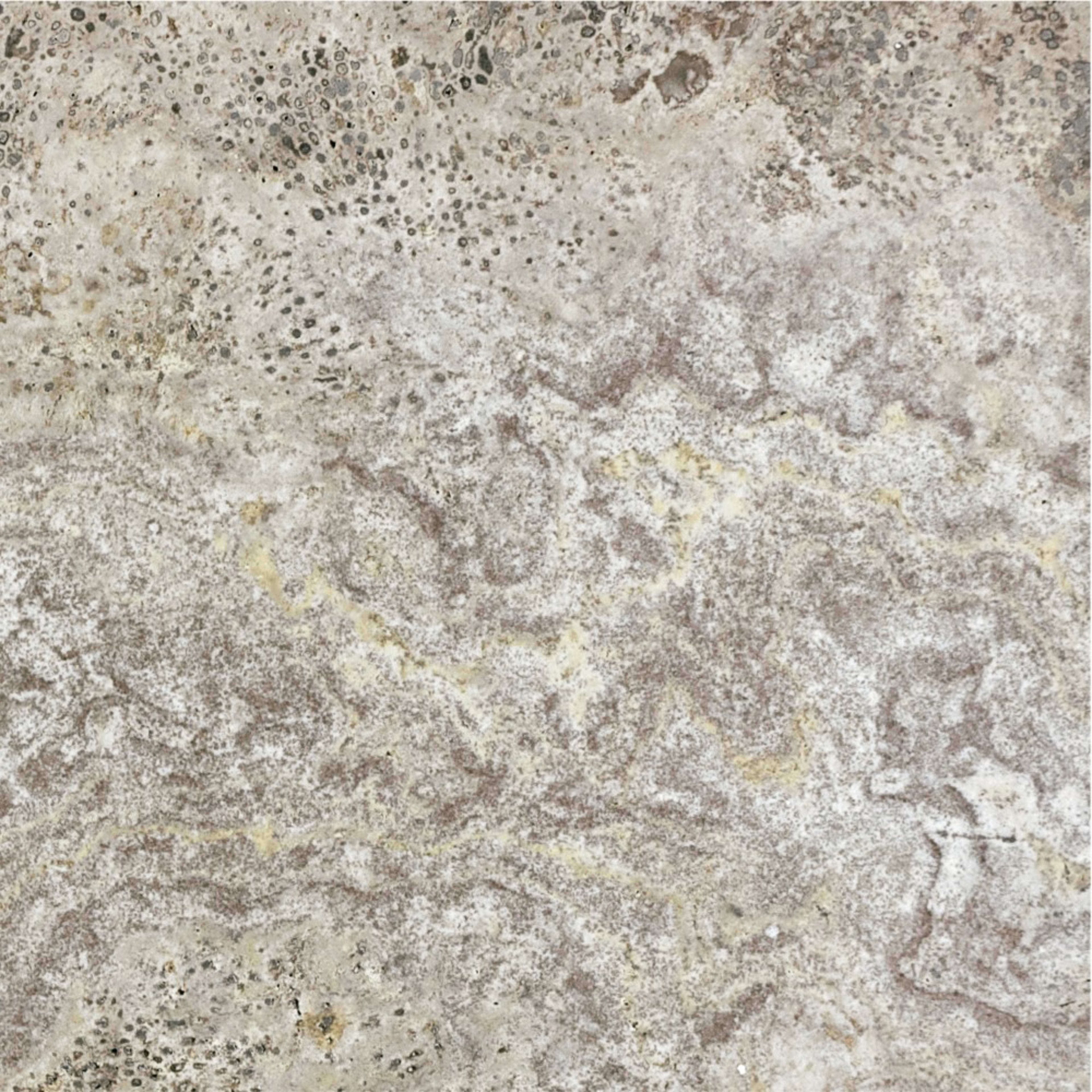 Travertine in Silver Ash Filled & Honed 12x12 Natural Stone