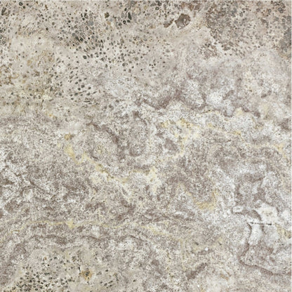 Travertine in Silver Ash Filled & Honed 12x12 Natural Stone