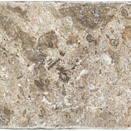 Travertine in Silver Ash Tumbled 3x6 Natural Stone