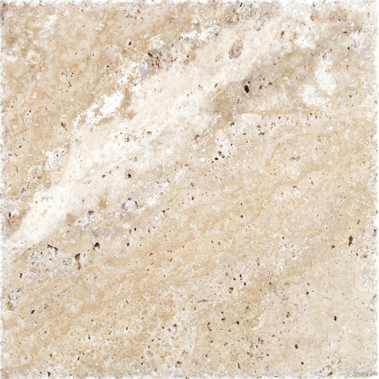 Travertine in Picasso Chiseled Edge 8x8 Natural Stone