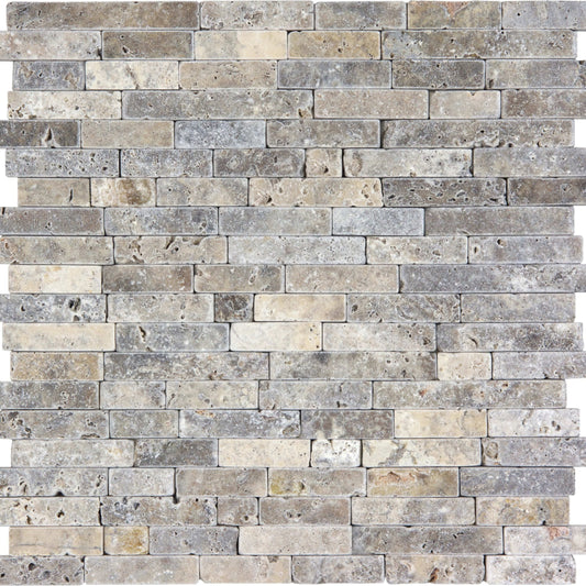Travertine in Silver Ash Tumbled Rsp5/8 Natural Stone