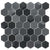 Monet Magic in Smokey Hex Glass Tile