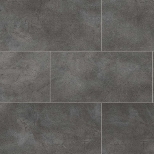 RigidCORE Keystone Tile in Concord Grey Luxury Vinyl