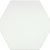 Rhythm in White Hex 11" X 13" Tile