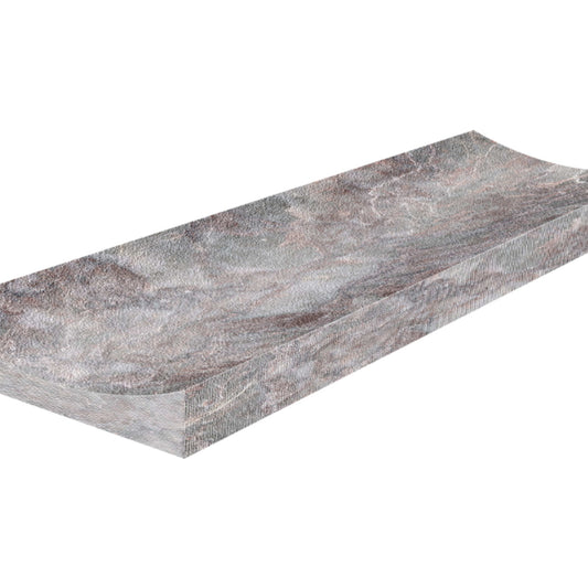 Sereno Burgundy in Fluto Honed 4x12 Natural Stone