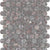 Sereno Burgundy in Penny Round Mosaic Honed Natural Stone