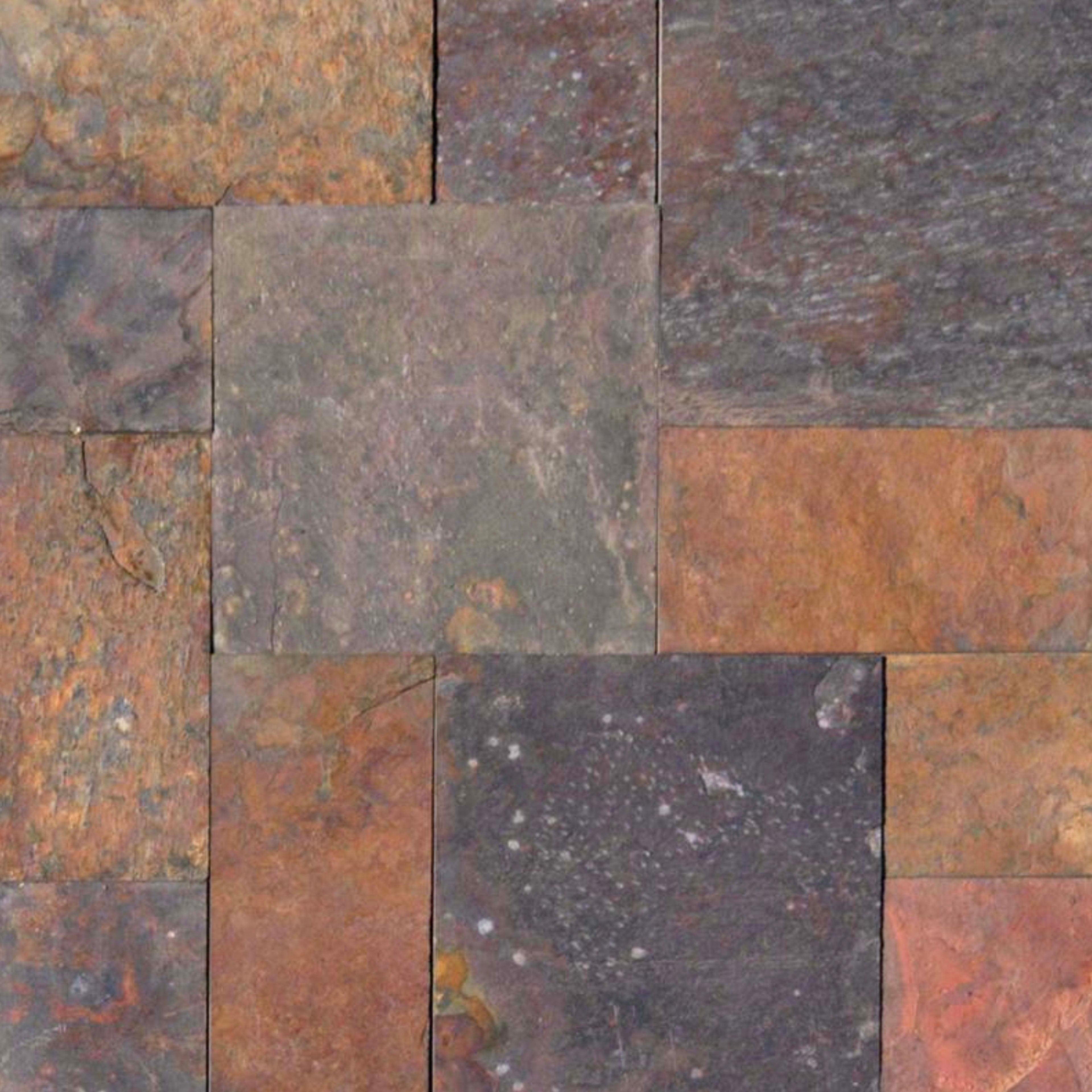 Outdoor Tile - Slate in Multi Classic Natural Stone