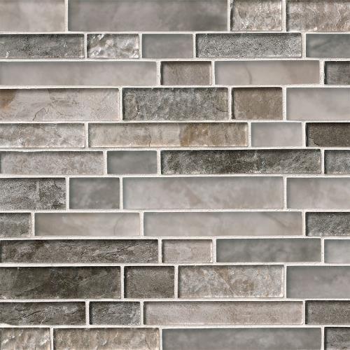 Savoy in Interlocking Pattern Glass Tile