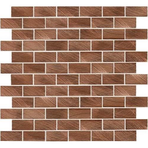 Structure in Copper - 3d Brick Joint Metal Tile
