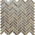 Serentina in Solitude Herringbone Glass Tile