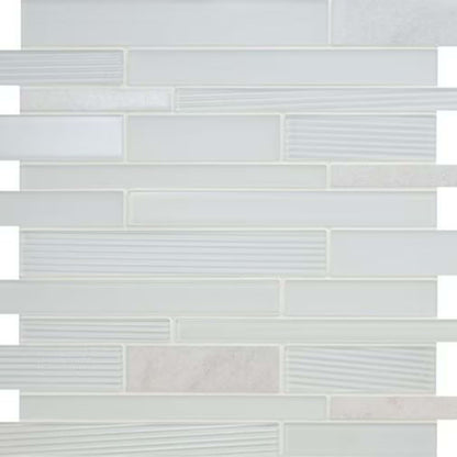 Serentina in Bliss Random Linear Glass Tile