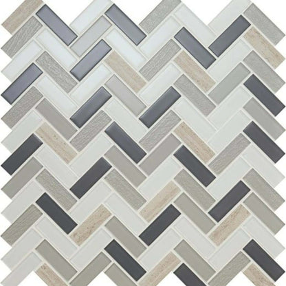 Serentina in Tranquility Random Linear Glass Tile
