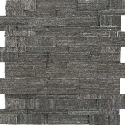Stacked Stone in Macau Black Natural Stone