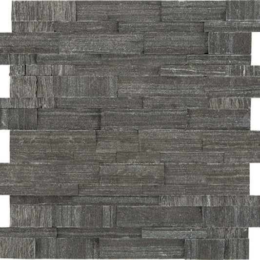 Stacked Stone in Macau Black Natural Stone