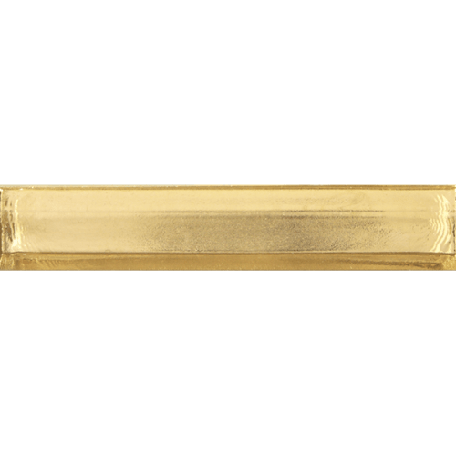 Sideview Glass in Gold 1"x6" Polished