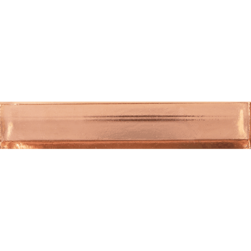 Sideview Glass in Copper 1"x6" Polished
