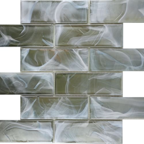Splash in Moss / 2" X 4" Beveled
