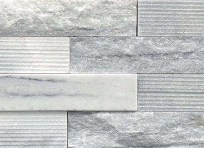 Structure in Structure 3d Ledger Gray (Marble) 6” X 24”