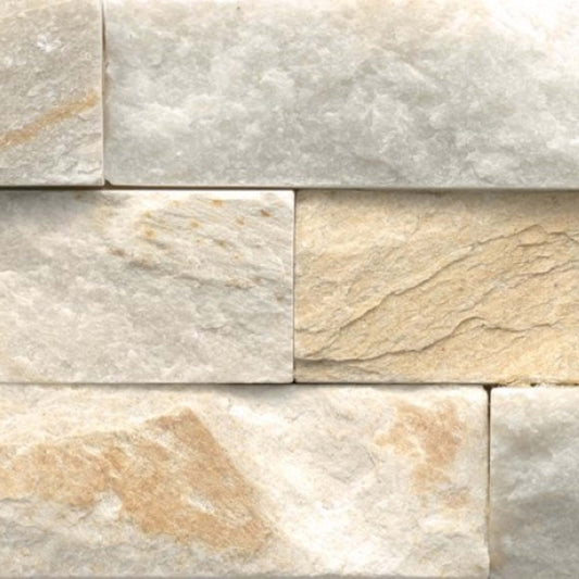 Structure in Structure Stacked Ledger Sand (Quartzite) 6” X 24” Natural Stone