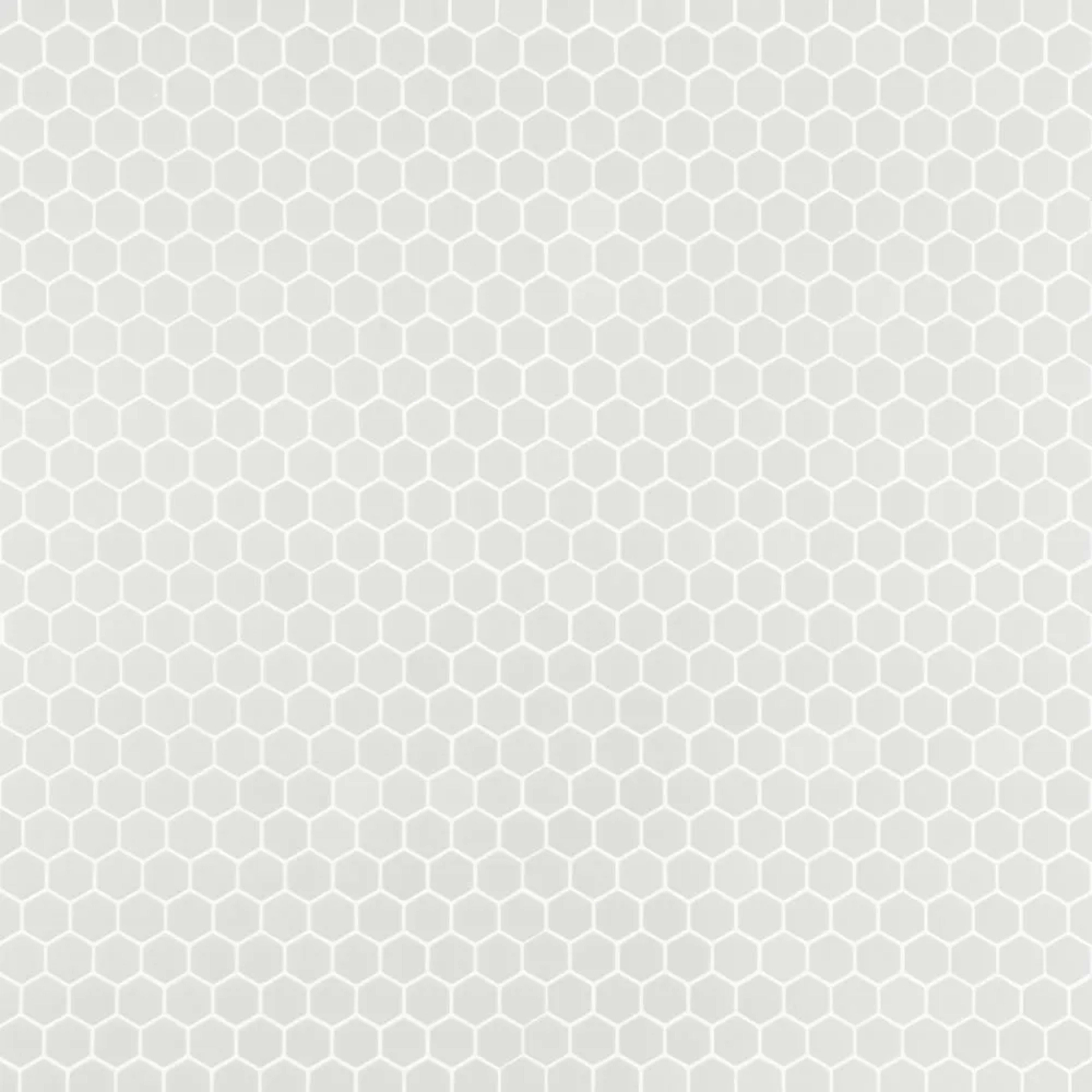 Strut Mosaic in White Glass Tile