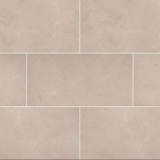 Crema Marfil Classic in Beige 12x24p Natural Stone