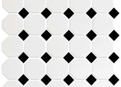 CC Mosaics Collection in Snow White & Black