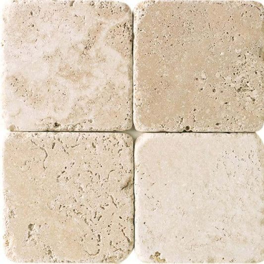 Travertine in Mediterr Ivory-16x16 Natural Stone
