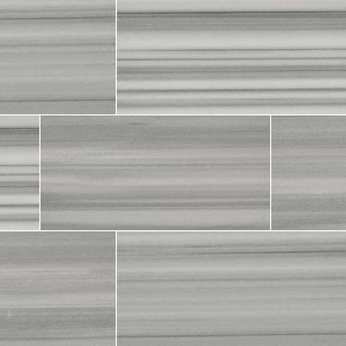 Marmara White in Gray-Light 12x24