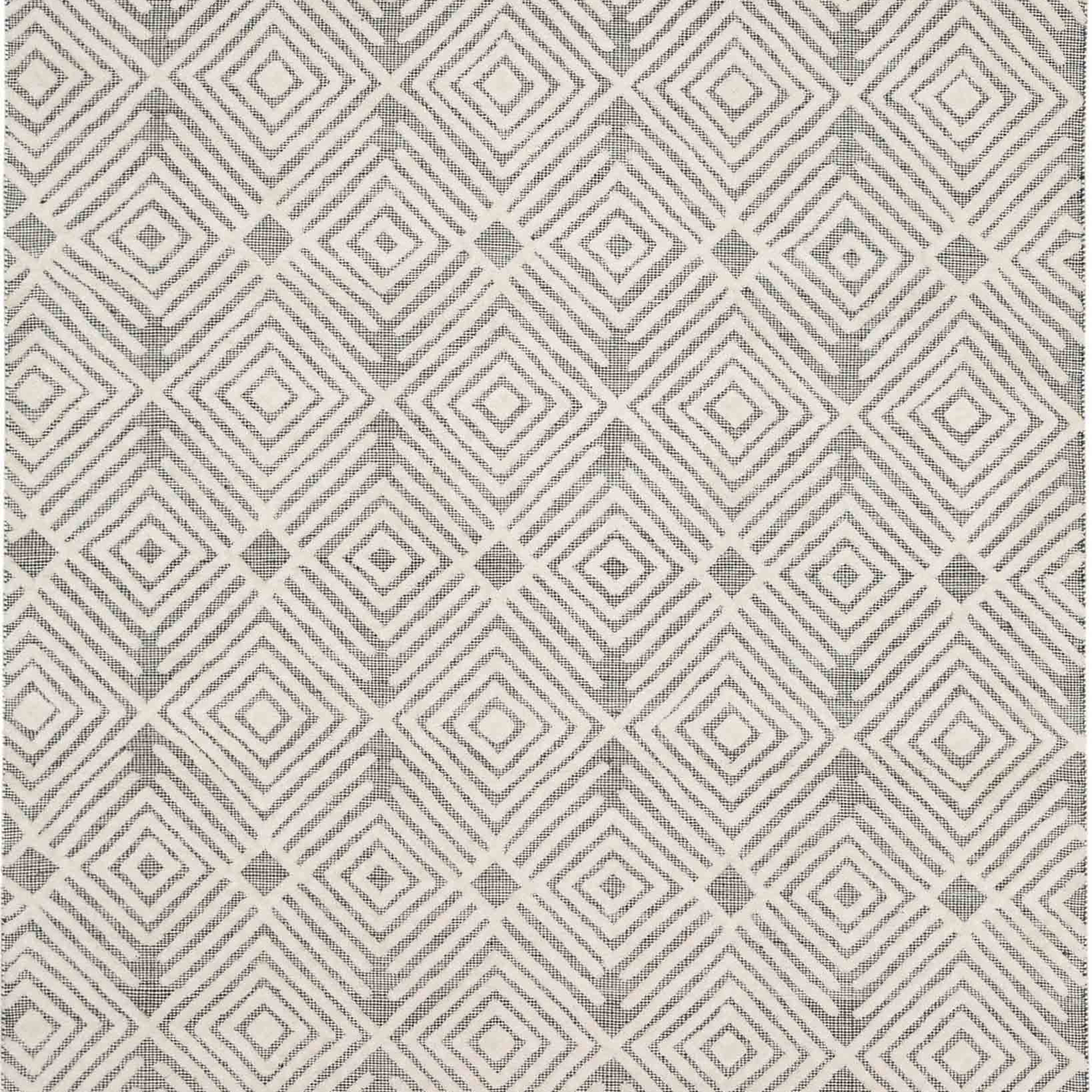 Tipaza Black/White in Black/White 9'X12' Area Rugs