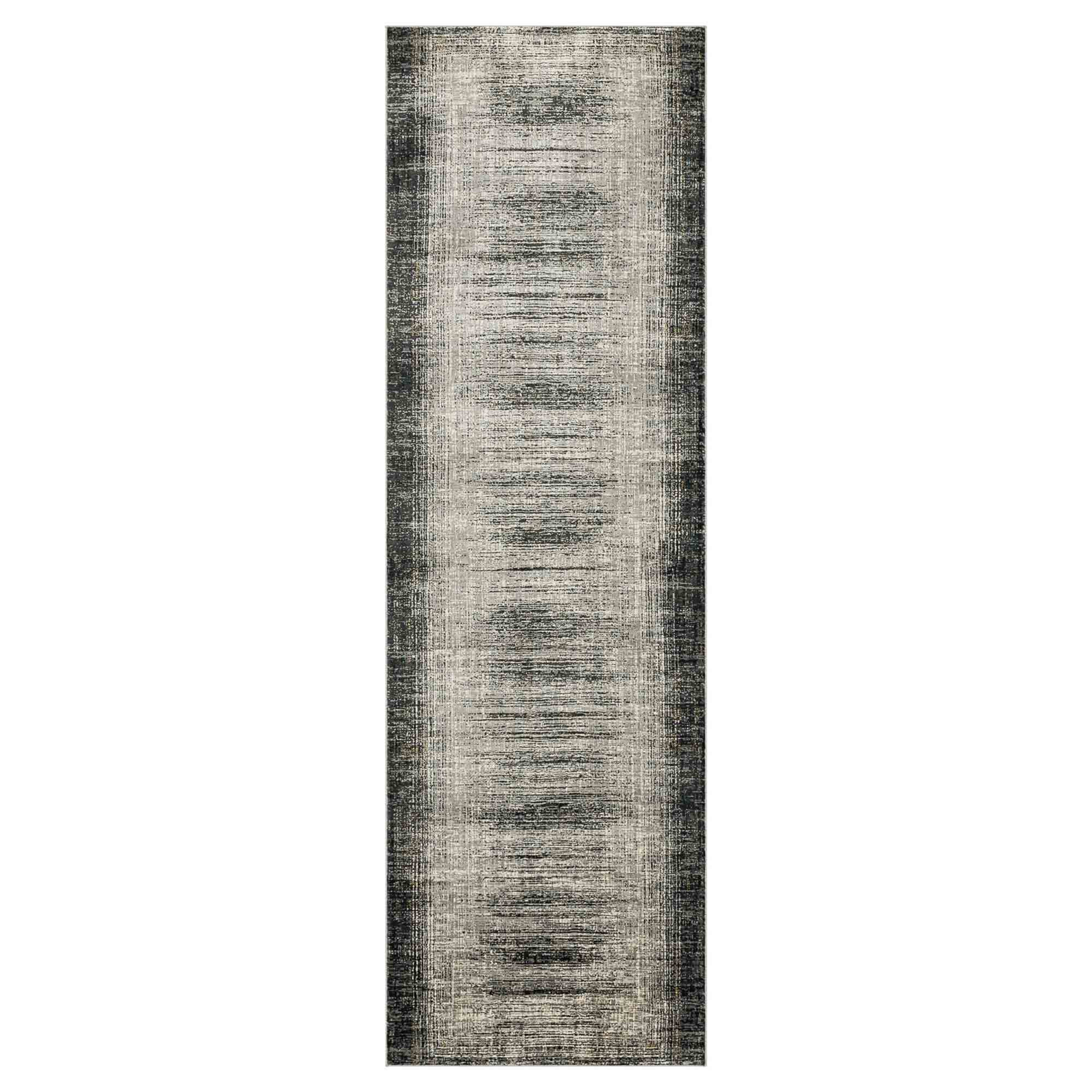 Turin Anthracite in Anthracite 2'6"x8' Area Rugs