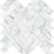 Virtue Bianco in Herringbone Mosaic Honed Natural Stone