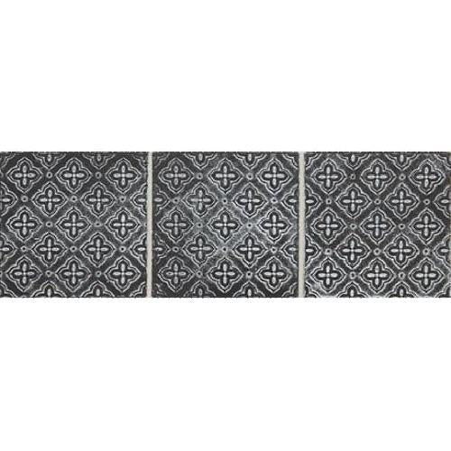 Vintage Metals in Whitewash Iron - Flower Metal Tile
