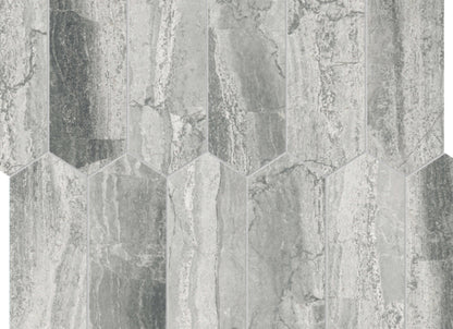 Volcana Notte in Picket Mosaic Honed