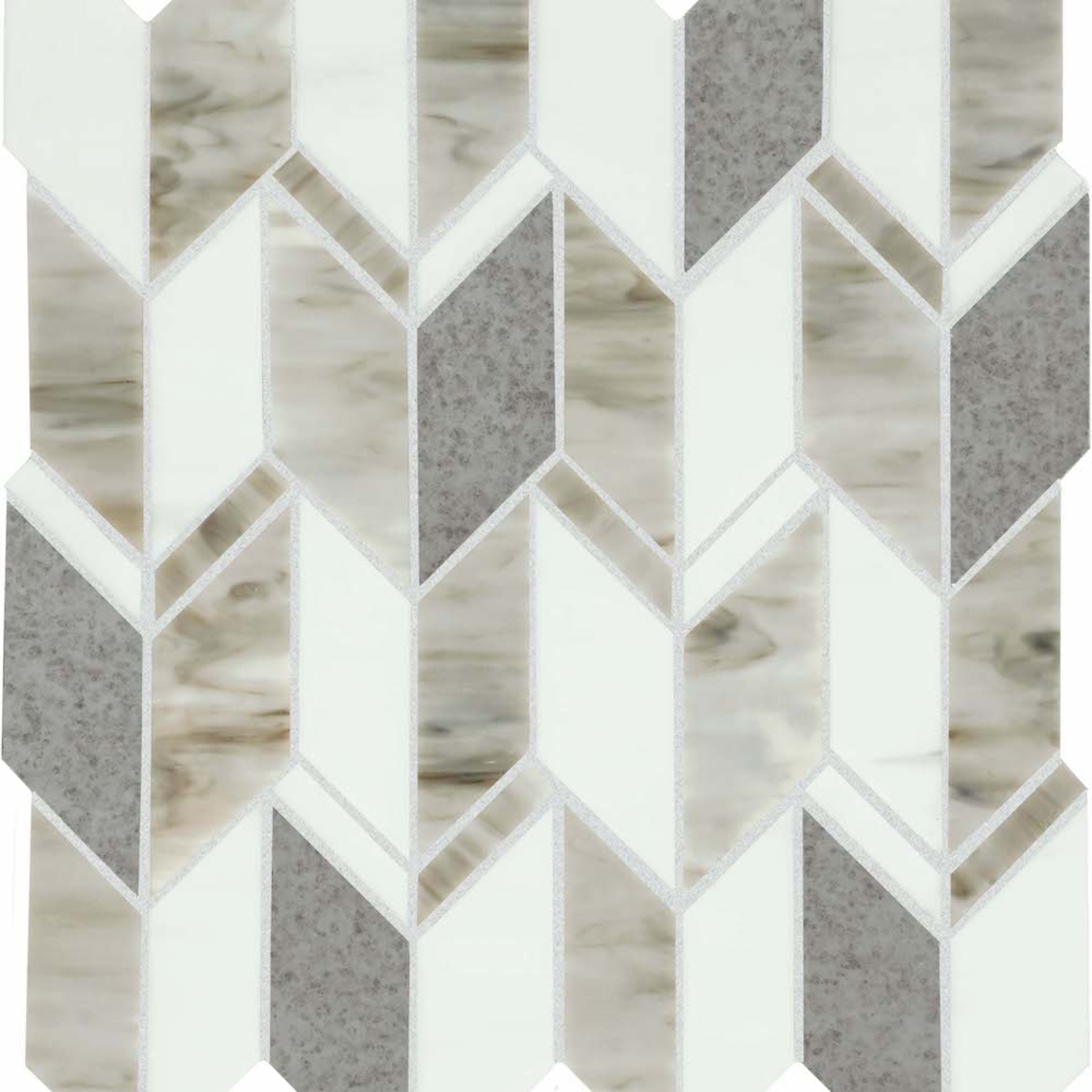 Chadwick in Light Mix Arrow Glass Tile