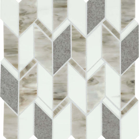 Chadwick in Light Mix Arrow Glass Tile