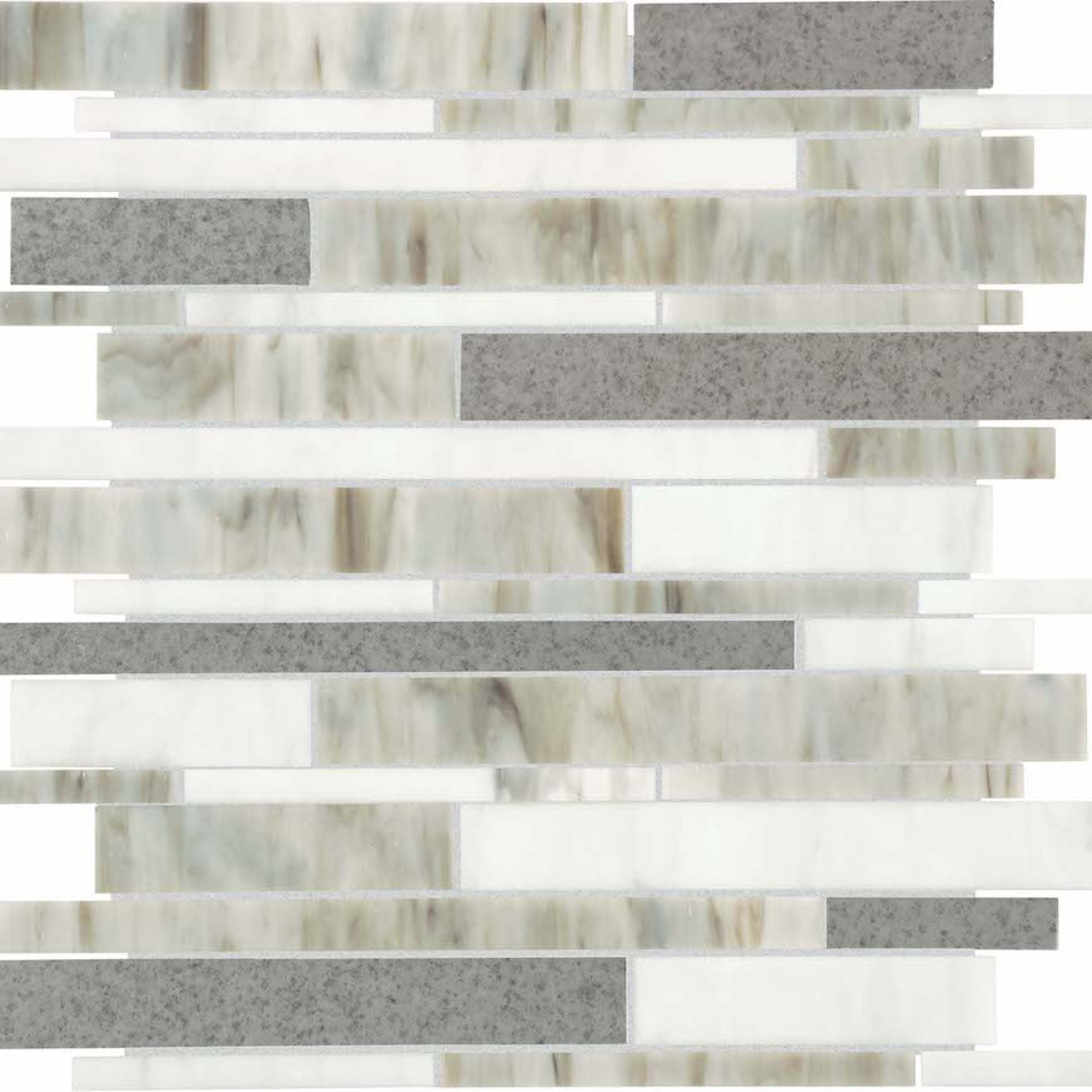 Chadwick in Light Mix Stack Glass Tile