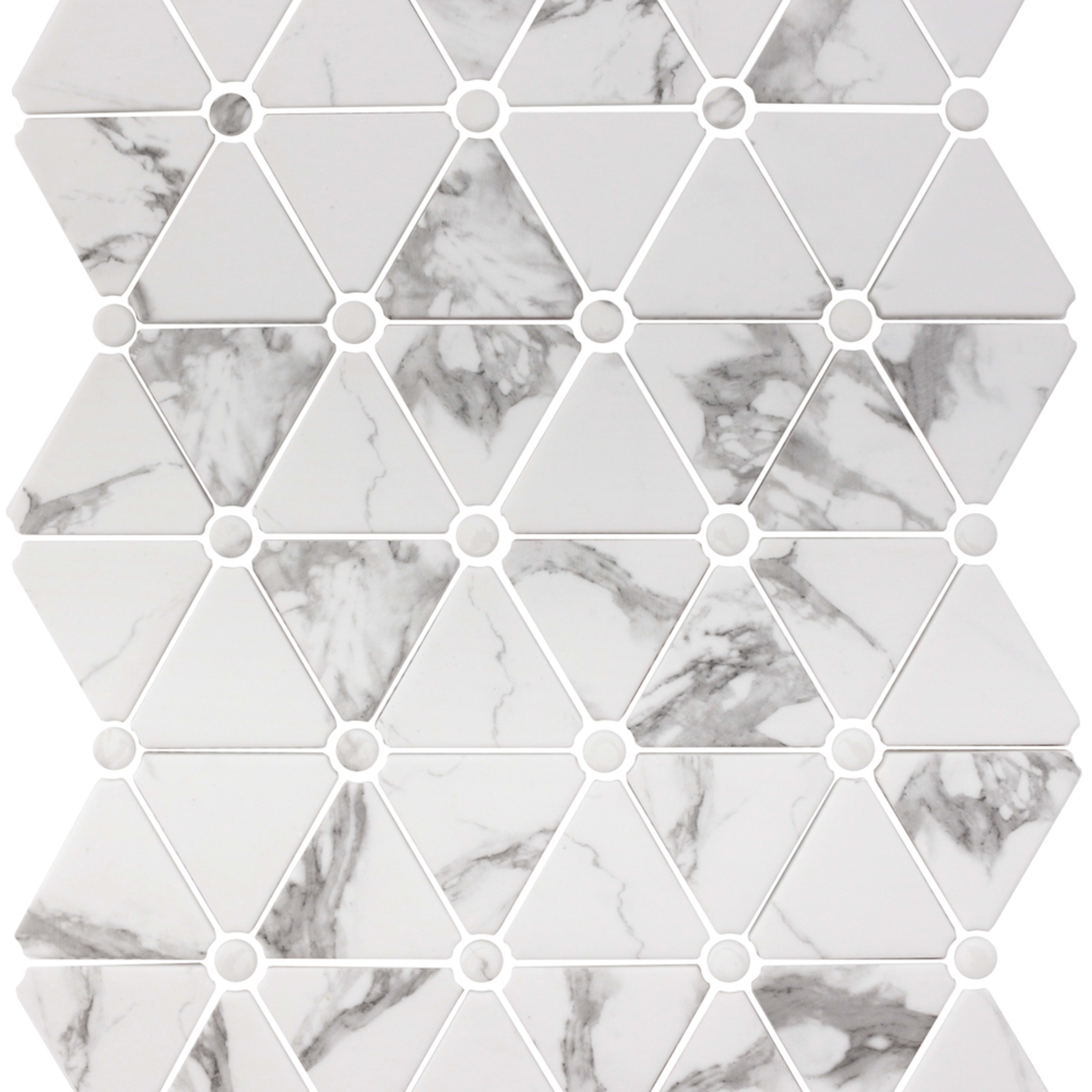 Leaside in Luster Triangle Glass Tile