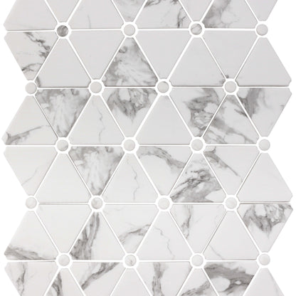 Leaside in Luster Triangle Glass Tile