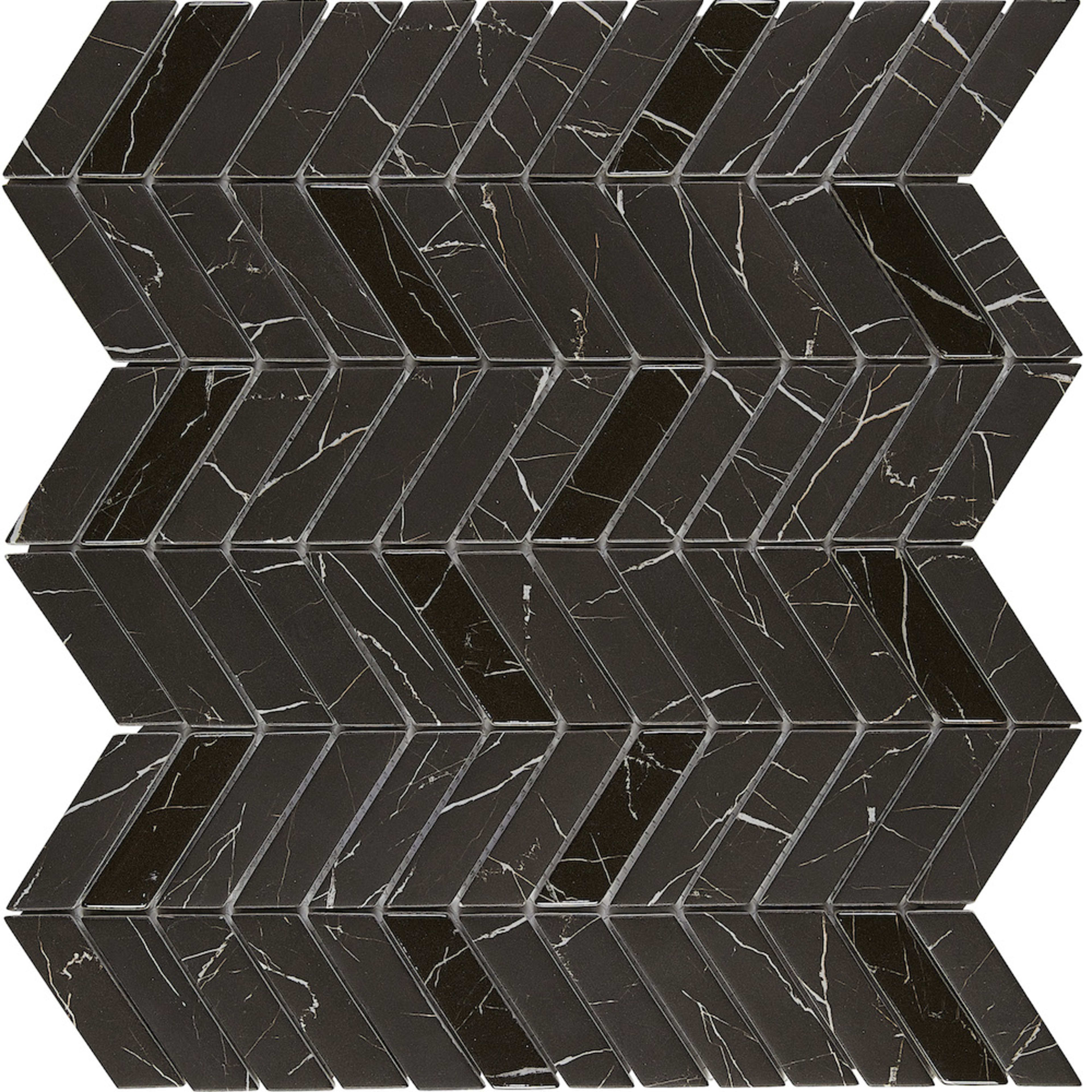 Leaside in Shade Chevron Glass Tile